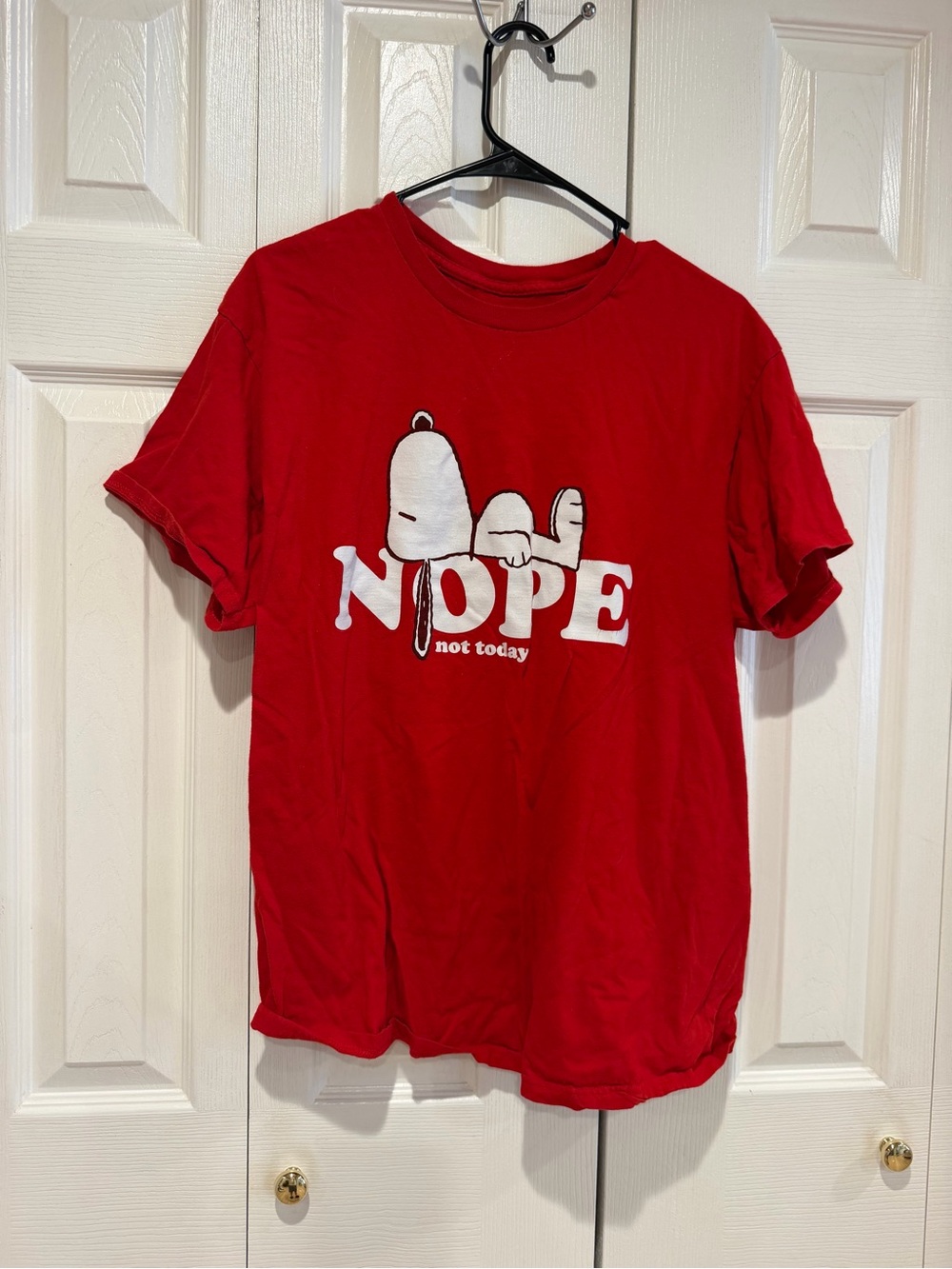 Peanuts Red Snoopy 'NOPE' Graphic Tee